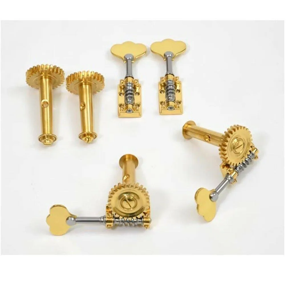 Rubner Double Bass 4/4, / 3/4 Gold Deluxe Machine Heads Set of 4 ,