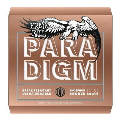 Ernie Ball Paradigm Phosphor Bronze Acoustic Guitar Strings .011-.052 Light