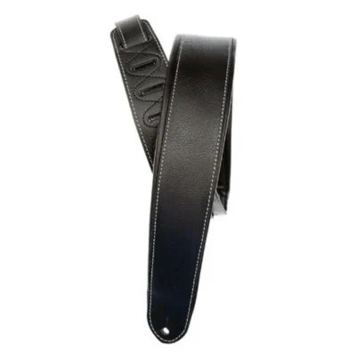 Planet Waves Deluxe Leather Padded Guitar Strap , Black , 20PLC00-DX