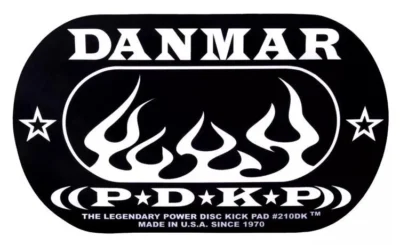 Danmar 210DKF  Bass Drum Double  Bass Drum Patch - Flames