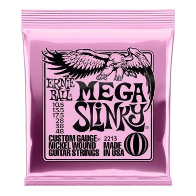 Ernie Ball 2213 Slinky Nickel Wound Electric Guitar Strings - .0105-.048 Mega