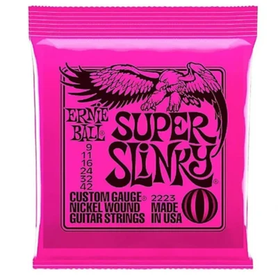 Ernie ball 2223 Super Slinky Electric guitar strings Gauge  9 - 42