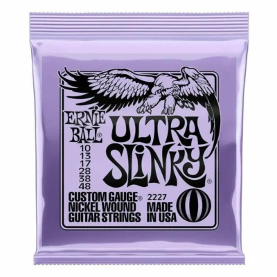 Ernie Ball 2227 Ultra Slinky Nickel wound Electric Guitar Strings, 10 - 48