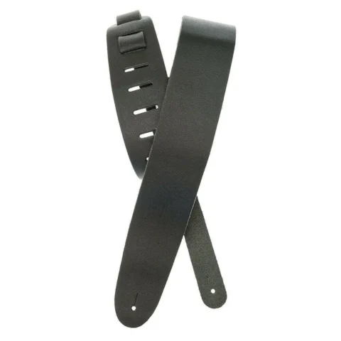 D'Addario Planet Waves Traditional Leather Guitar Strap Black 25BL00