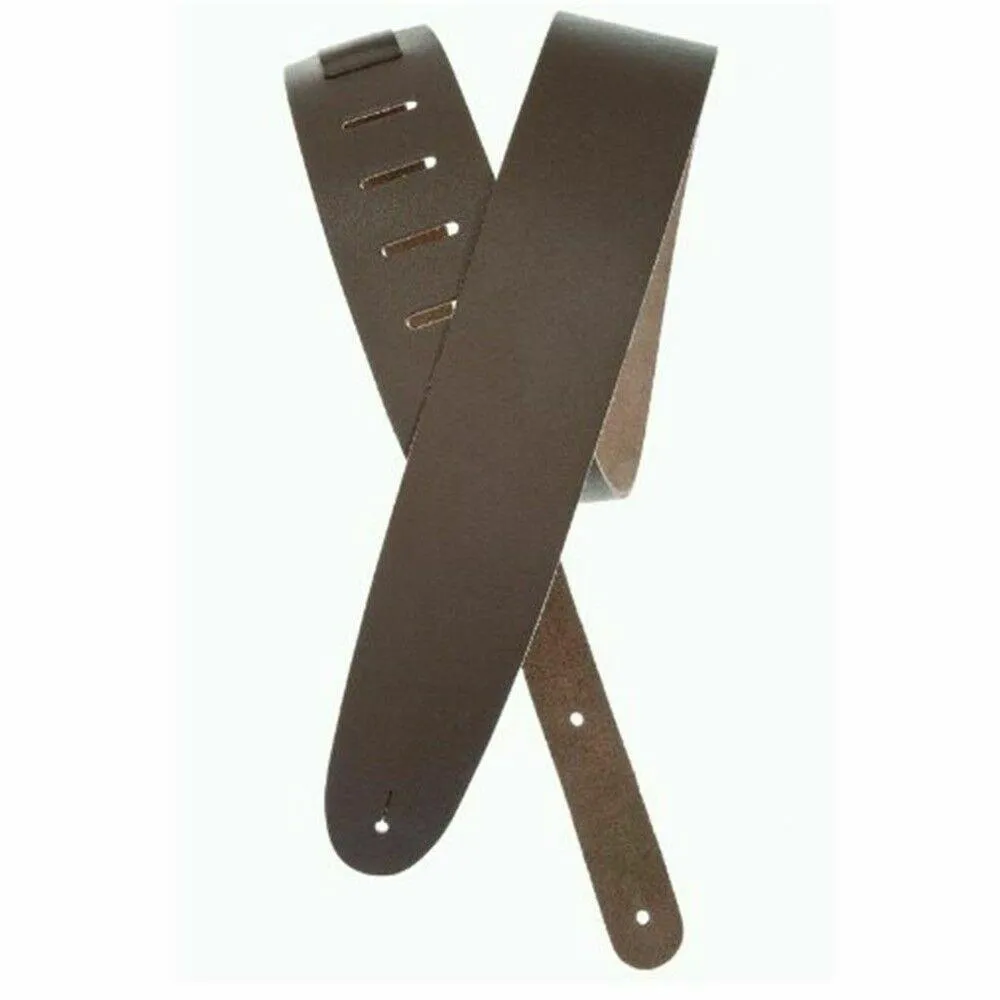 Planet Waves Basic Classic Leather Guitar Strap Adjustable - Brown 25BL01