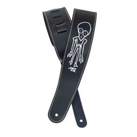 Planet Waves Joe Satriani Leather Guitar Strap Grey Man 25LS-JS2