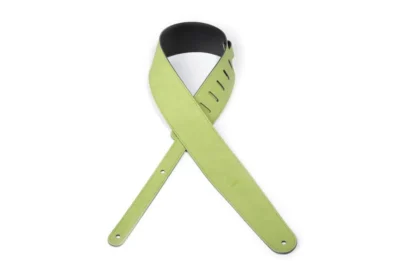D'Addario Deluxe Leather Guitar Strap, Cantanella, Green