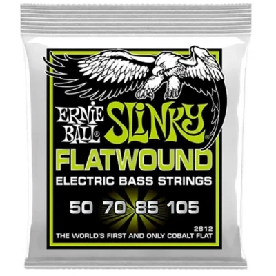 Ernie Ball 2812 Regular Slinky Flatwound Bass Guitar Strings 50 - 105 Flat Wound