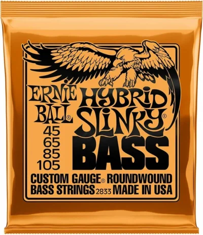Ernie Ball Hybrid Slinky Nickel Wound Bass Guitar Strings  Set, .045 - .105