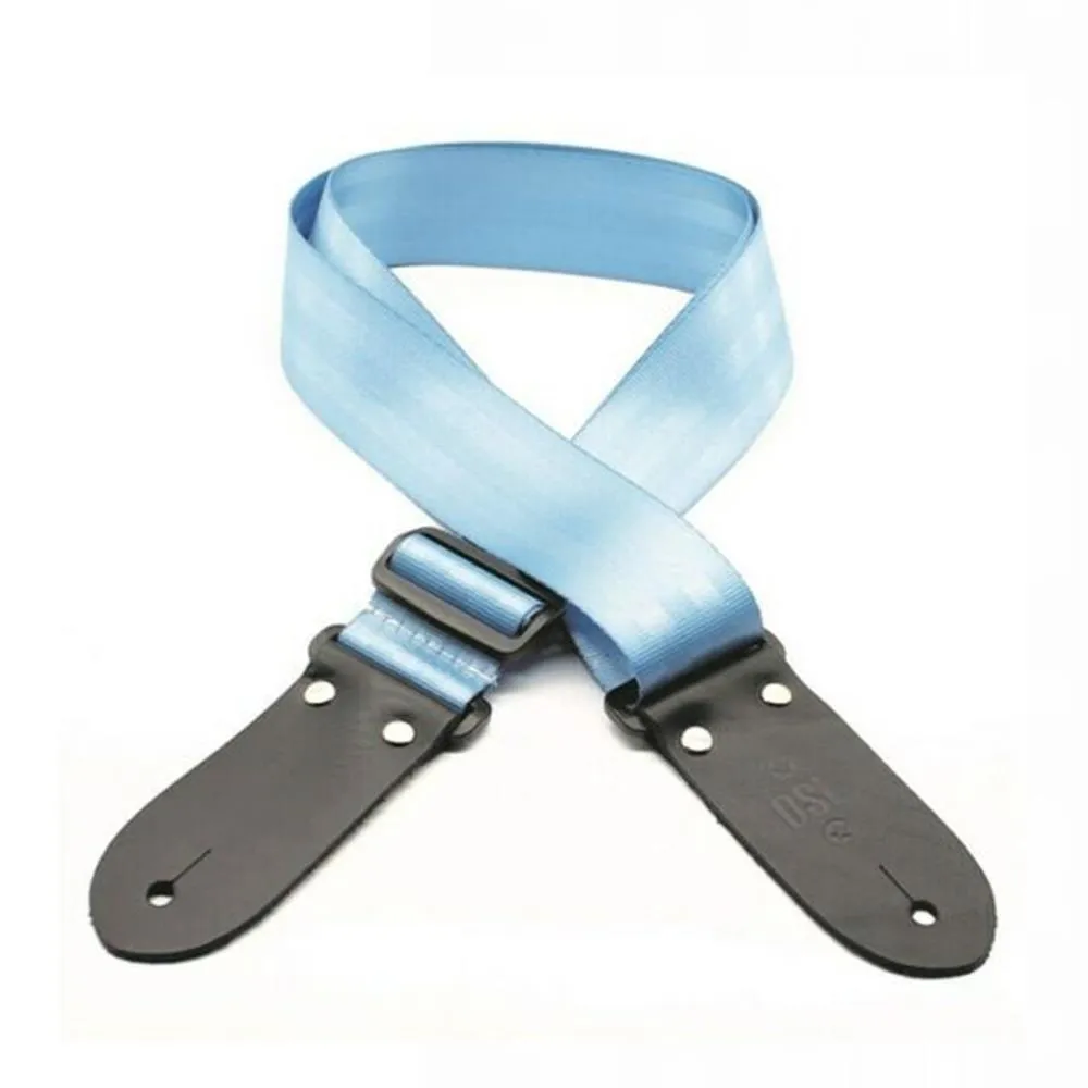 DSL Seat Belt Webbing Guitar Strap - 2" Light Blue Made in Australia