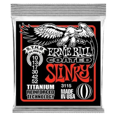 Ernie Ball 3115 Coated ST/HB Titanium RPS Electric Strings 10 - 52
