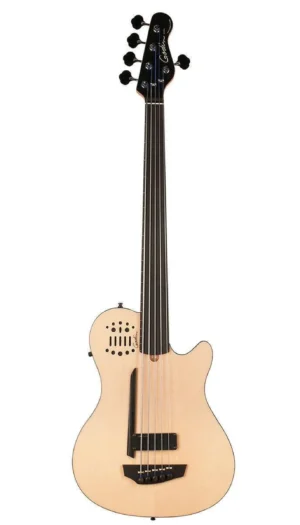 Godin A5 Bass ULTRA Natural SG Fretless EN SA with Gig Bag 5 String Bass