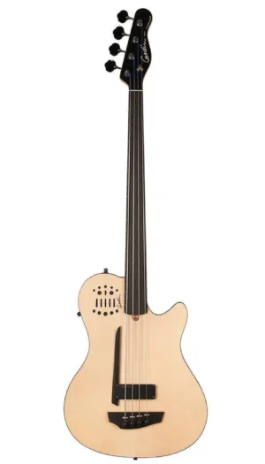 Godin A4 Bass ULTRA Natural SG Fretless EN SA Semi Acoustic Bass