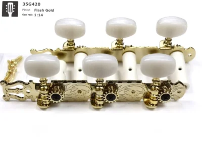 Gotoh Classical Tuning Keys - Gold 3+3 machine heads - 35G450