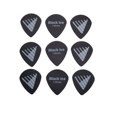 Planet Waves Angkor Exclusive Black Ice Guitar Picks, Heavy - 9 Picks  1.10mm