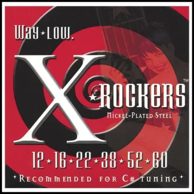 Everly 9112 X Rockers Lo Tune C# Electric Guitar Strings 12 - 60 Everly9112