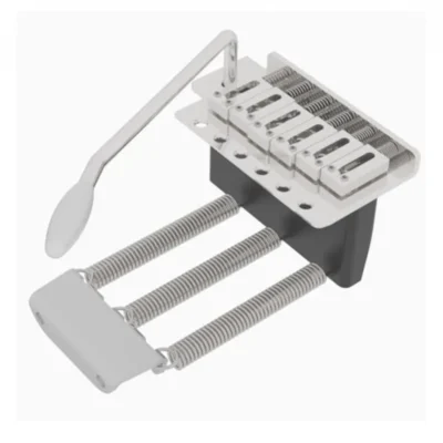 Hipshot 6 String 6 Screw Synchronized Tremolo Bridge - Stainless