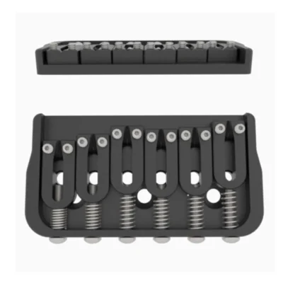Hipshot 6 String Fixed Guitar Bridge - Black .175" Floor Height