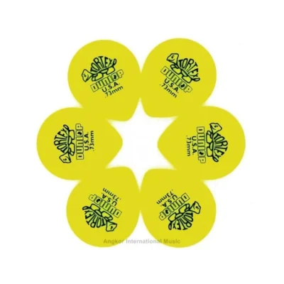 6 Picks Dunlop Tortex Tear Drop Yellow Picks 0.73 mm  Guitar Picks / Plectrums