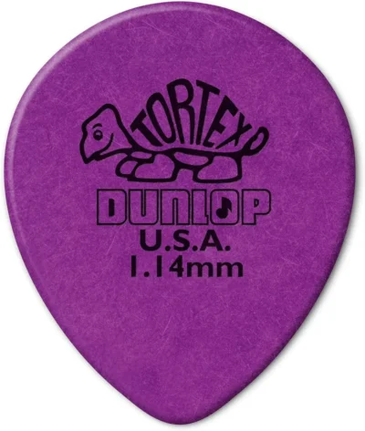 Dunlop Tortex Tear Drop Purple Picks 1.14 mm  Guitar Picks / Plectrums 72 Picks