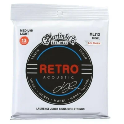 Martin Monel Retro Acoustic Guitar Strings - .013-.056 LJ's Choice