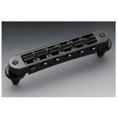 Schaller Guitar Bridge Black Chrome GTM - 12090400 Tune-O-Matic for Les Paul