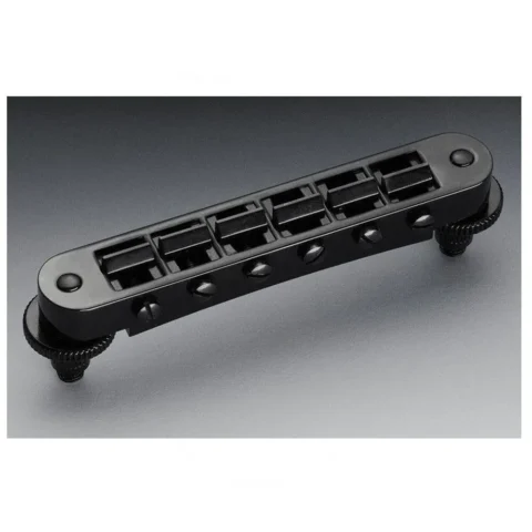 Schaller Guitar Bridge Black Chrome GTM - 12090400 Tune-O-Matic for Les Paul