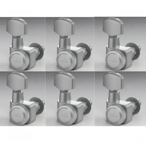 Schaller Machines 6-in-L - Locking F-Series Tuners - Satin Chrome - SC501073