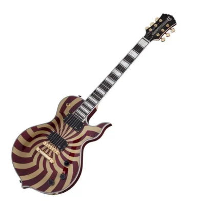 Wylde Audio Odin Grail Crimson Gold Buzzsaw Electric Guitar EMG pickups