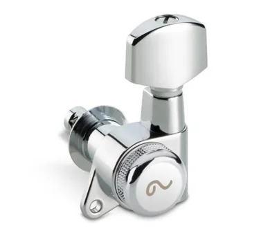 Schaller Locking Machines 6 in Line Chrome - Lefty - Reverse Headstock
