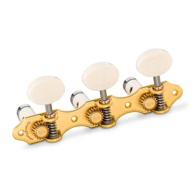 Schaller GrandTune Classic Hauser Satin Gold/Galalith Deluxe White rollers