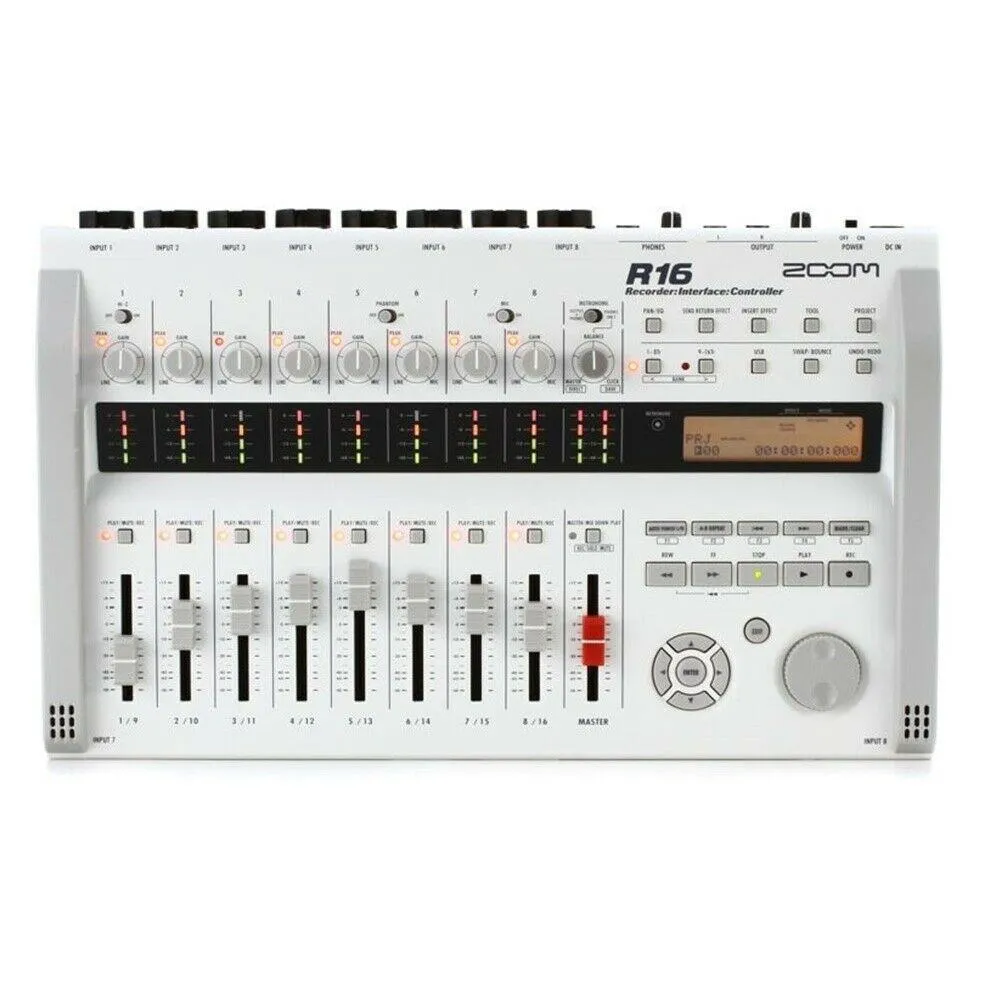 Zoom R16 16-track SD Recorder / Interface / Controller with 8 Microphone Inputs