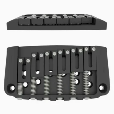 Hipshot 4IBG07B 7-String Ibby HM Ibanez Hi-Mass Gibraltar Guitar Bridge Black