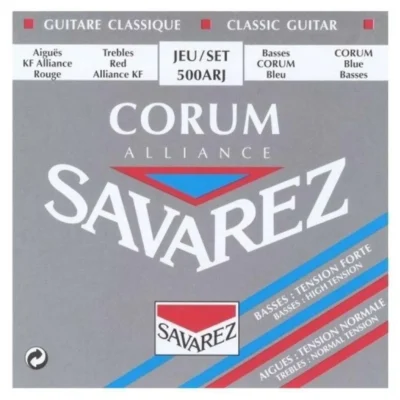 Savarez 500ARJ Alliance/Corum NT/HT Classical Guitar Strings, Full Set