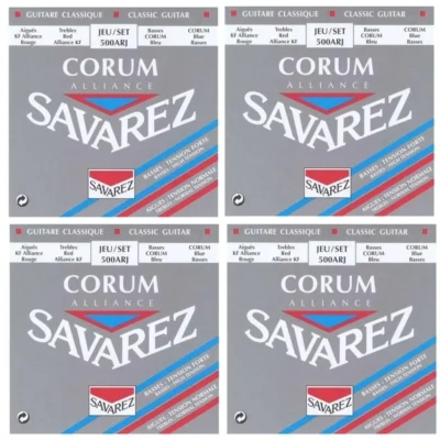 4 Sets Savarez Alliance/Corum NT/HT Classical Guitar Strings, Full Set