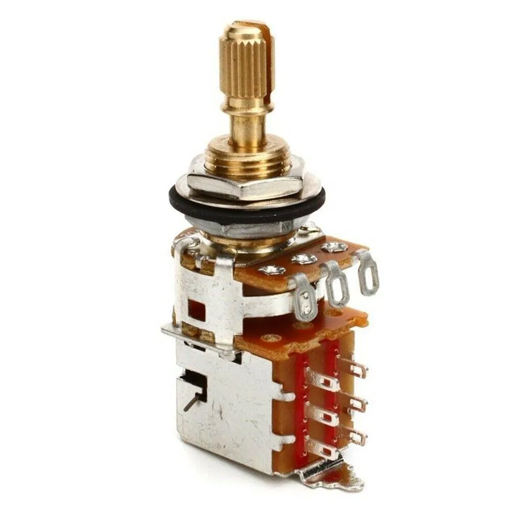 Emerson Custom Pro Push Pull Potentiometer - 500K Ohm Long Split Shaft