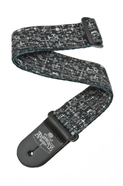 D'Addario Alchemy Guitar Strap, Gothic Crosses