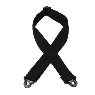 D'Addario Planet Waves Auto Lock Guitar Padded Strap Black - self locking Strap