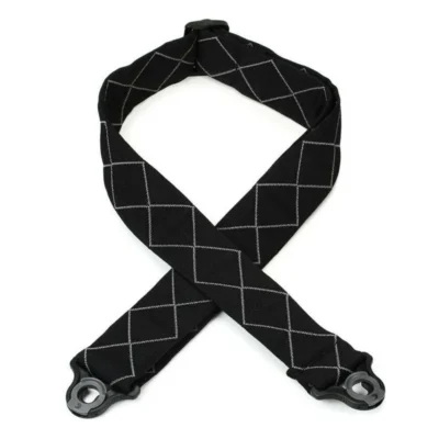 D'Addario 50BAL02 Auto Lock Guitar Padded Strap Black - Diamonds