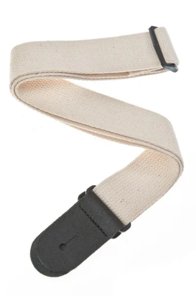 D'Addario Cotton Guitar Strap, Natural