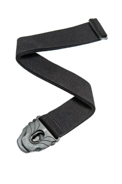 D'Addario Planet Lock Guitar Strap, Cotton, Black