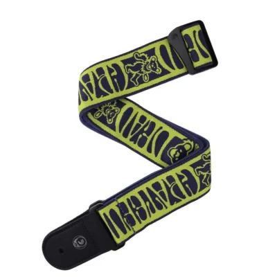 D'Addario Grateful Dead Woven, Dancing Bears, Yellow/Navy