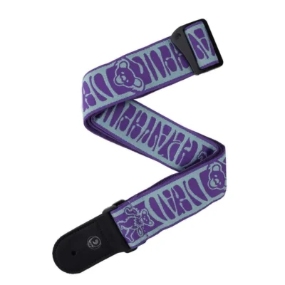 D'Addario Grateful Dead Woven, Dancing Bears, Teal/Purple