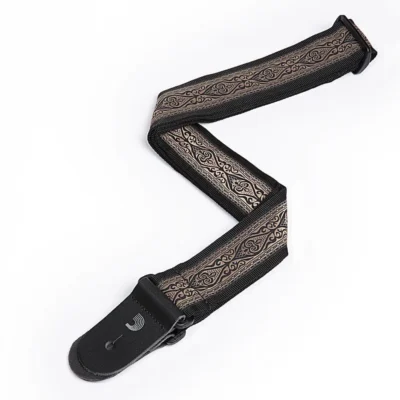 D'Addario Woven Guitar Strap, Brown Jaquard Design