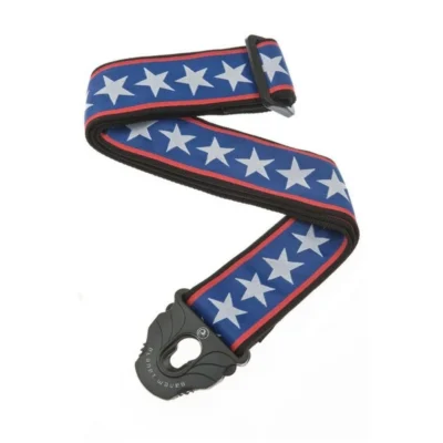 Planet Waves Planet Lock 2" Guitar Strap Stars and Stripes locking Strap 50PLA10