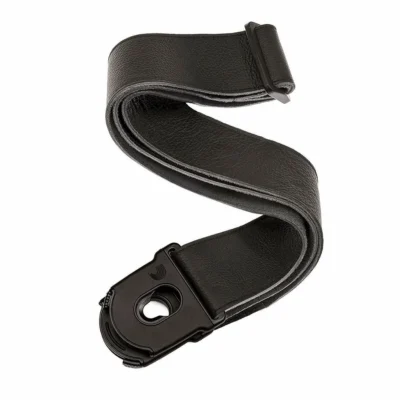Planet Waves Planet Lock 2" Guitar Strap, Adjustable Leather Black 50PLL00
