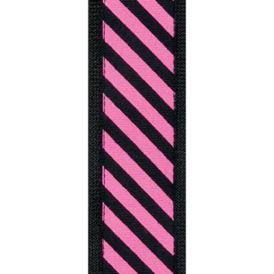 D'Addario Polypropylene Guitar Strap w/ Stripe Jacquard, Pink