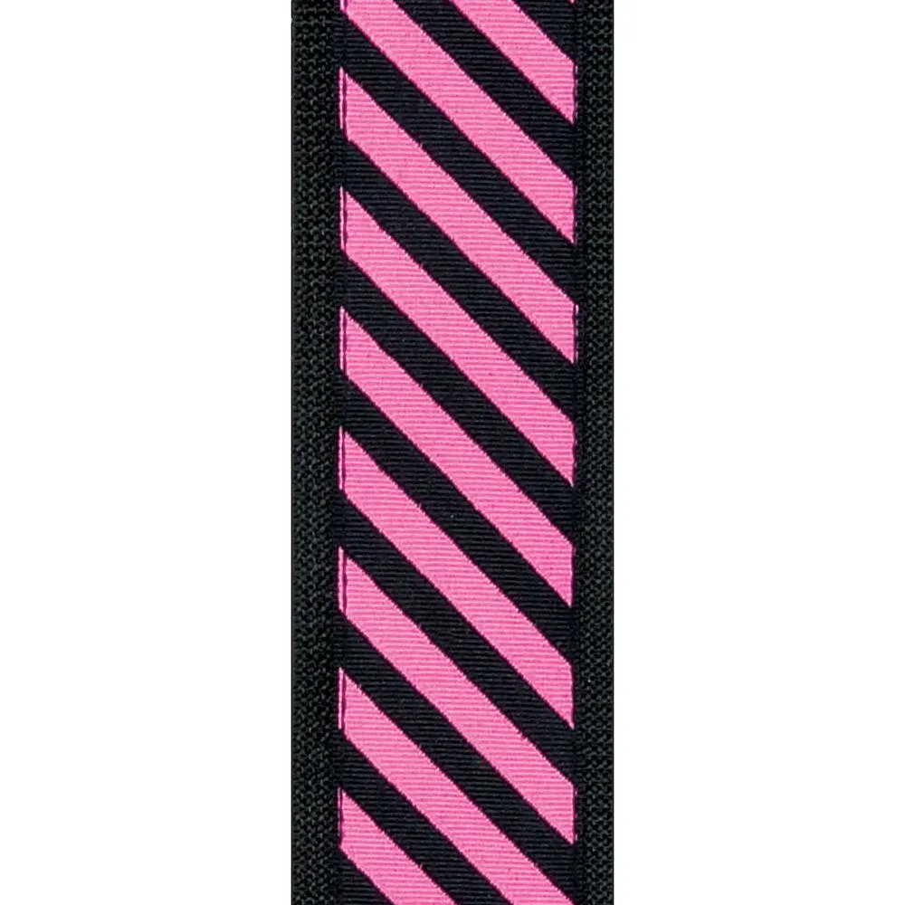 D'Addario Polypropylene Guitar Strap w/ Stripe Jacquard, Pink