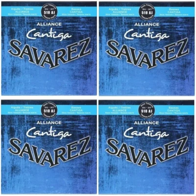 4 sets Savarez 510AJ Alliance /Cantiga HT Classical Guitar Strings Full Set