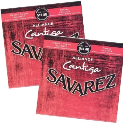 2 sets Savarez 510AR Guitar Strings Alliance Cristal Cantiga Classical Strings